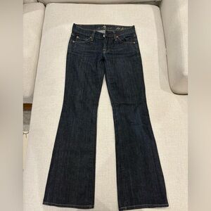 7 For All Mankind Dark Indigo Flare Jeans